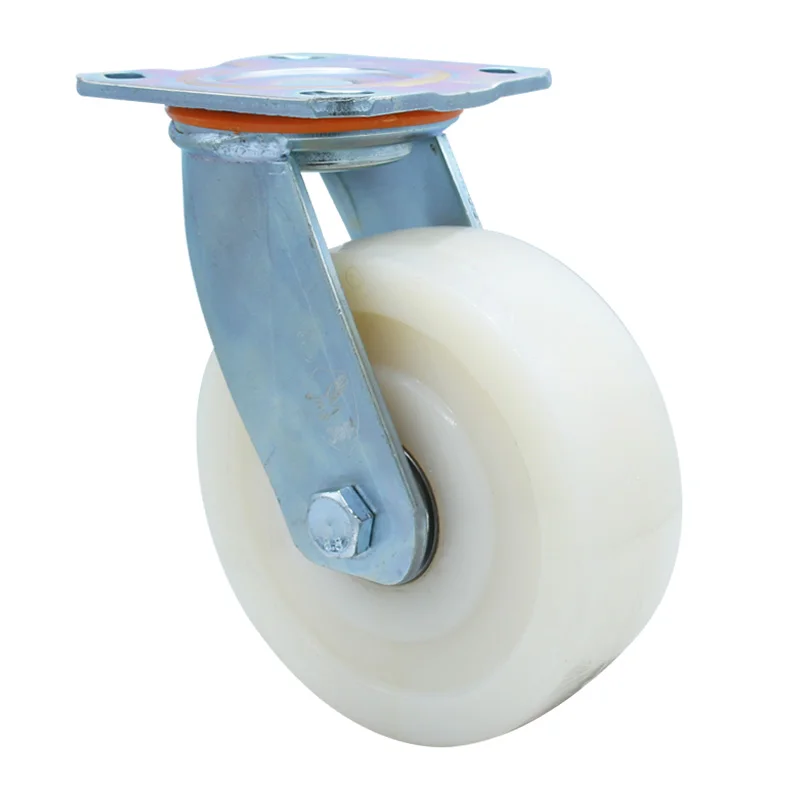 Wholesale 300 kg load capacity 6 inch industrial heavy duty swivel  nylon caster wheels manufacture