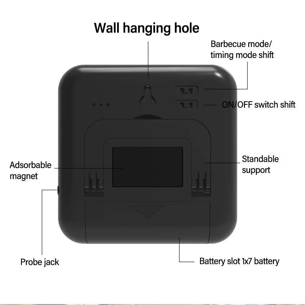 New Digital Probe Meat Thermometer Kitchen Cooking BBQ Food Thermometer Cooking Stainless Steel Water Milk Thermometer