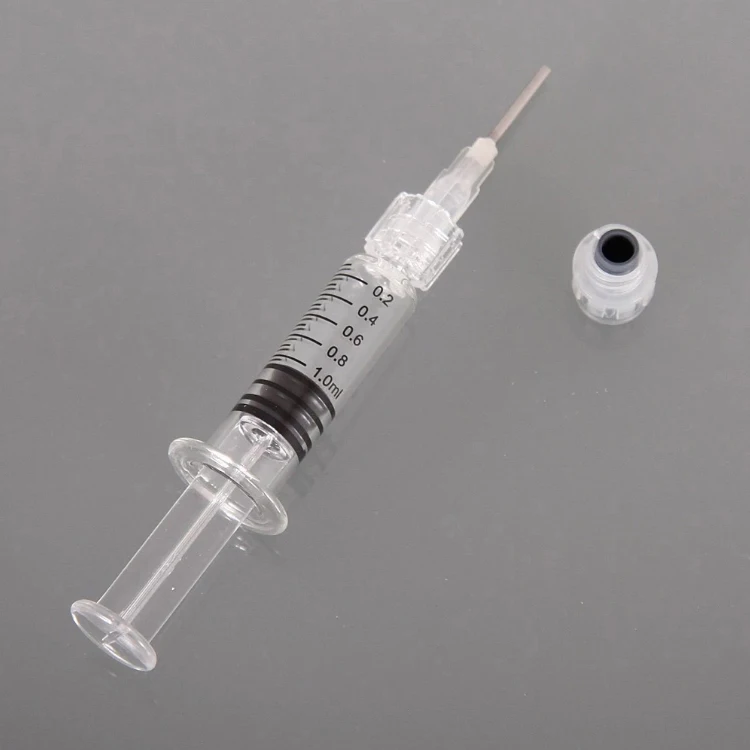 
 1 мл стеклянный шприц с замком Luer для масла CBD 1cc предварительно заполненное масло OEM упаковка  