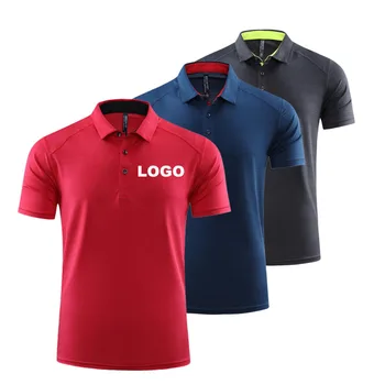 Customization Design Breathable Cotton Plain Printed Short Sleeve Men's Golf Polo Tshirt With Collar