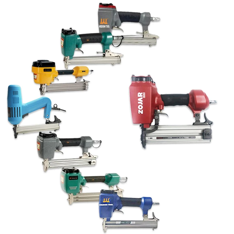 Гвоздезабивной пистолет WISDOM TOOL F30 10-30 мм мощный ударопрочный и противоскользящий пневматический степлер для ногтей с резиновой ручкой