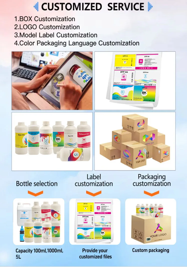 Goosam Heat Transfer Textile Pigment DTF Ink for Epson Surecolor P700 P900 P5000 P7000 P8000 P6000 Large Format Printer