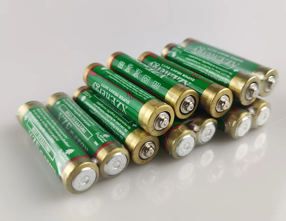XZ Energy R03 AAA 1.5V Zinc Carbon Battery - Heavy Duty Zinc