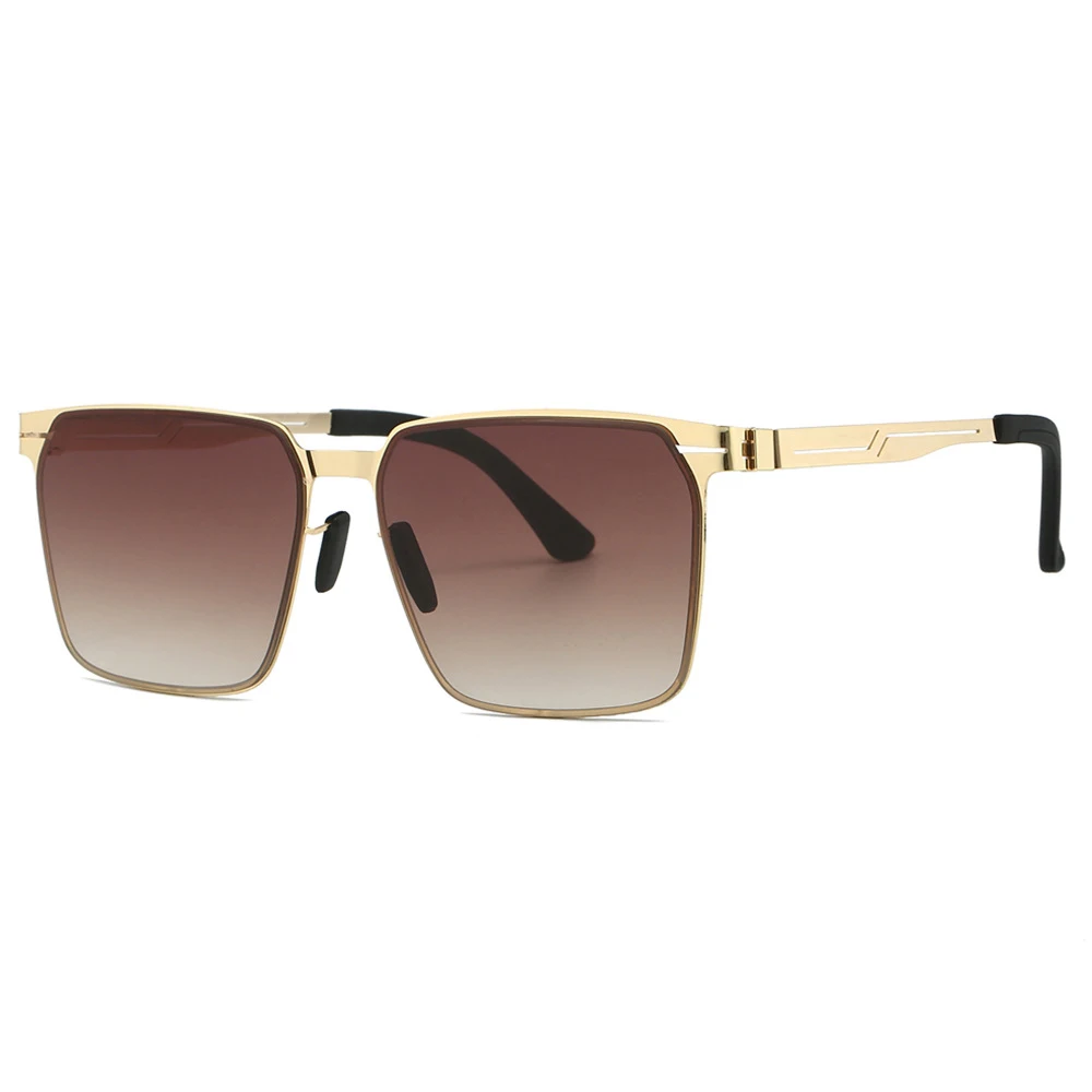 NWOGLSS 9388 Quality Custom Metal Frame Shades 2024 Trendy Designer Sunglasses