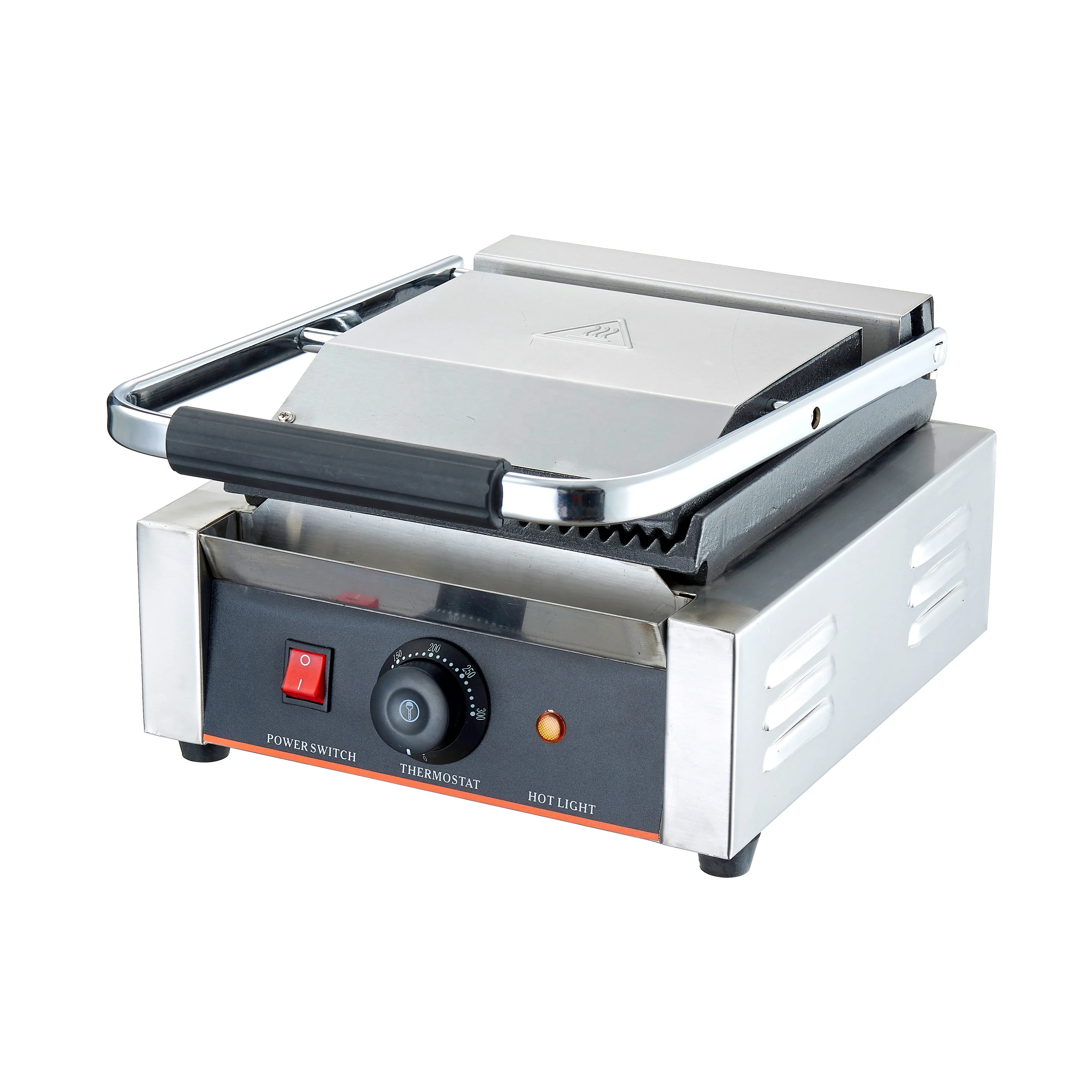 
 commercial panini griller high quality sandwich Stainless Steel panini grill non-stick pan  