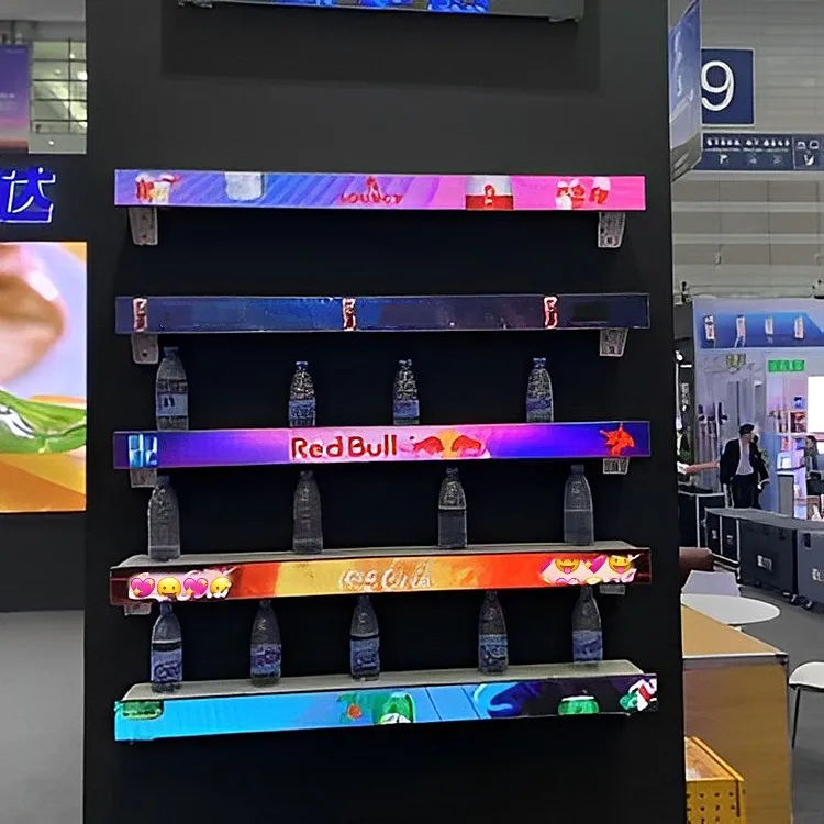Пользовательские интеллектуальный электронный светодиодный рекламный дисплей полки для супермаркетов цифровой