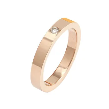 Classical Stainless Steel Screw Love Rings Trendy Designer Ring for Women