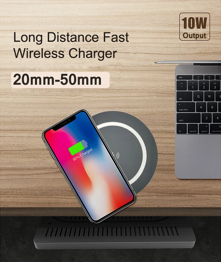 Restaurant Office Universal 10w Fast Charging Stealth Long Range 5cm Wireless  Charger Hidden Under Desk - Buy Long Range Wireless Charger,Under Table Wireless  Charger,Long Distance Wireless Charger Product on 