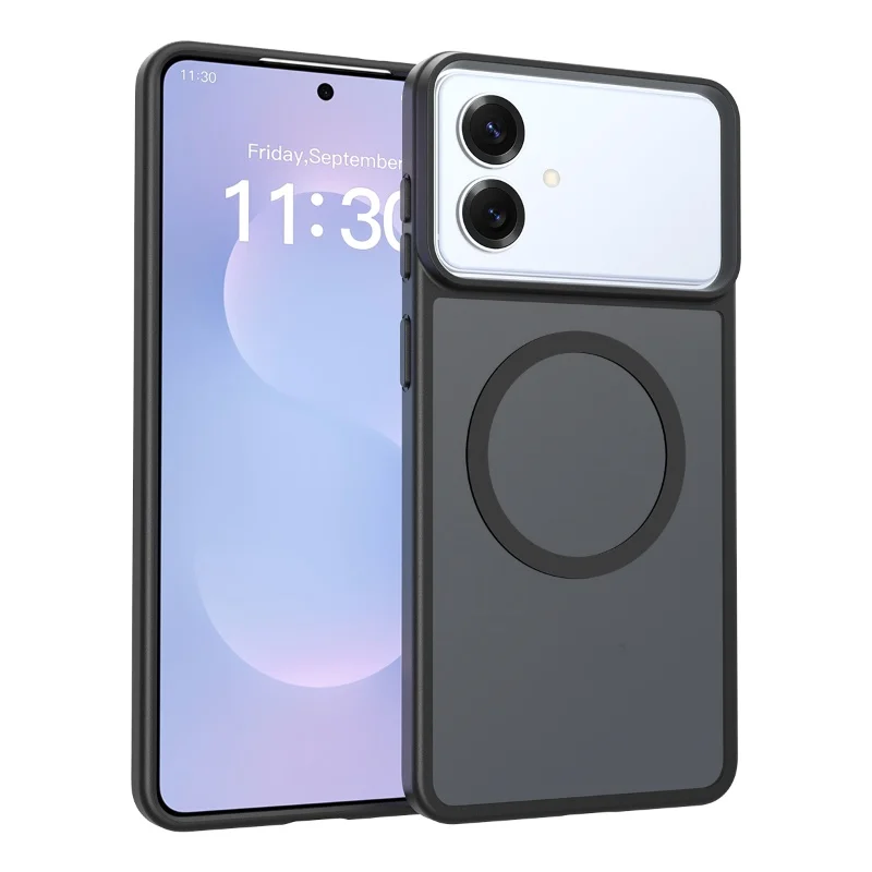 TPU+PC Skin-Feel Matte Magnetic Ultra-Thin Magnetic Custom Mobile Phone Case Cover with Wireless Charging for Samsung S26 EDGE