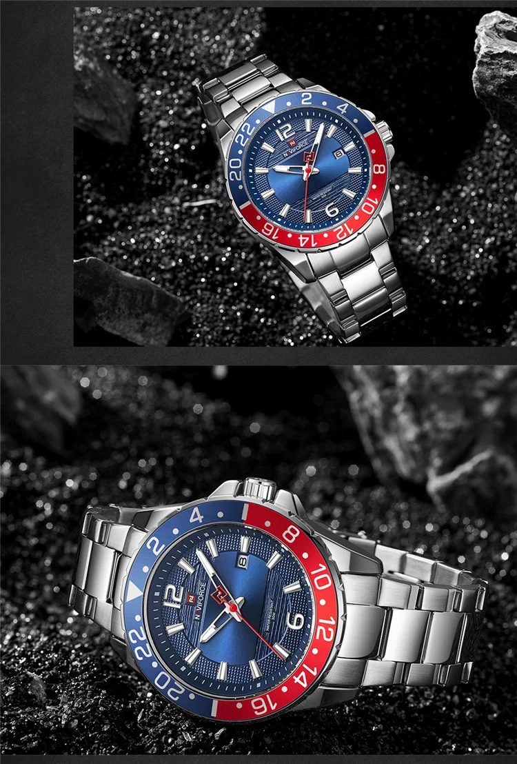 NAVIFORCE 9192 new model Watches For Men Luxury Brand Fashion Casual Date Display Quartz Wristwatch Male naviforce watches
