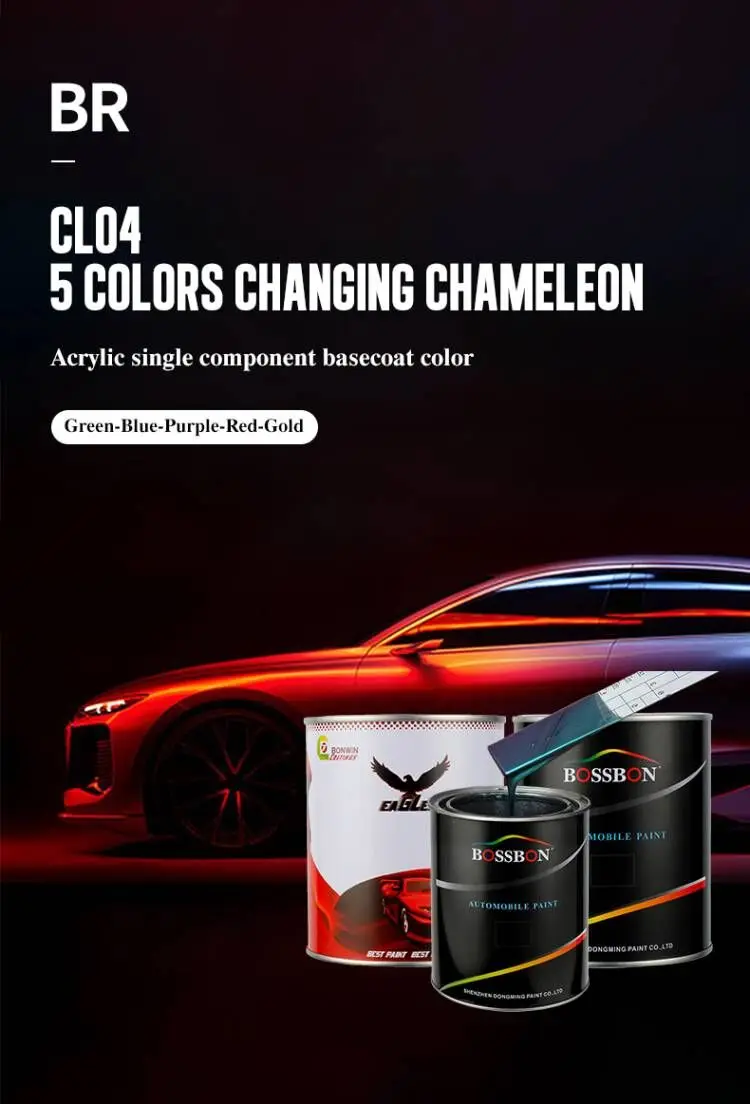 Car Refit Paint Bossbon Auto Paint Coating With Formula Systems Color