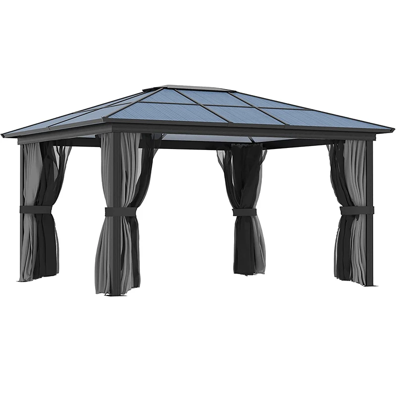 Uv-resistant Double Roof Hardtop Gazebo Canopy Pavilion Tent ...