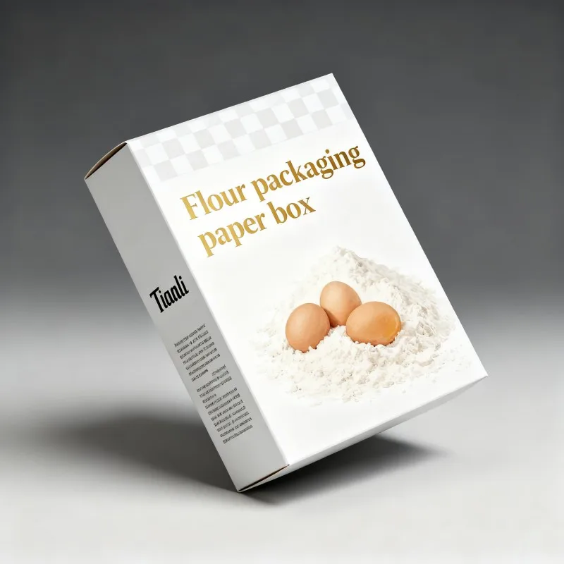 ডিজিটাল প্রিন্টিং দ্বারা কাস্টম লোগো যুক্ত প্রিমিয়াম লাক্সারি কার্ডবোর্ড বাক্স — কালো রঙের সাথে রঙিন অফসেট ফোল্ডেড কাগজ, ময়দার জন্য এমবসিং সহ