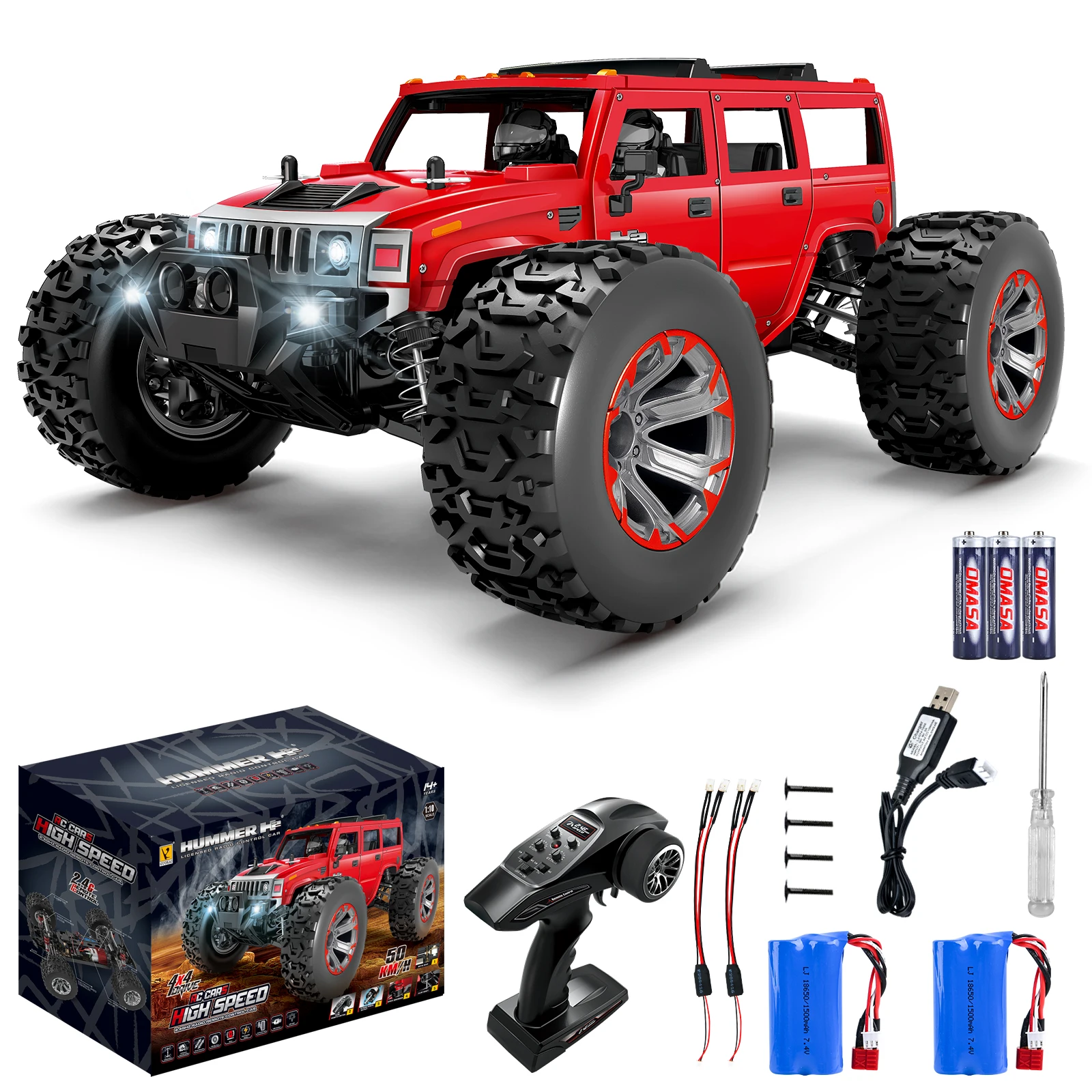 Rc Hummer H2 1:10 Scale off Road 4wd Car High Speed