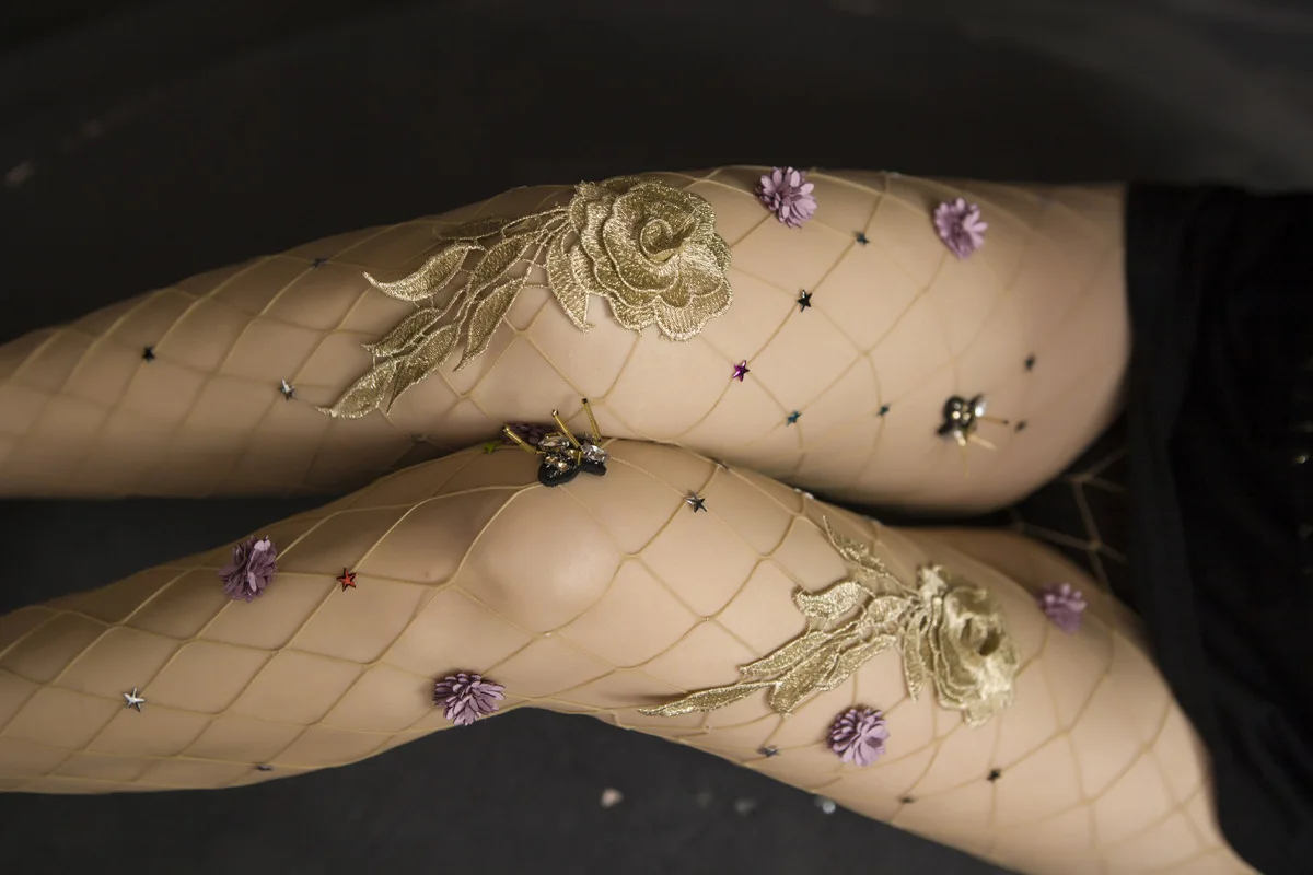 Женское нижнее белье в сеточку, чулки, колготки, колготки с вышивкой