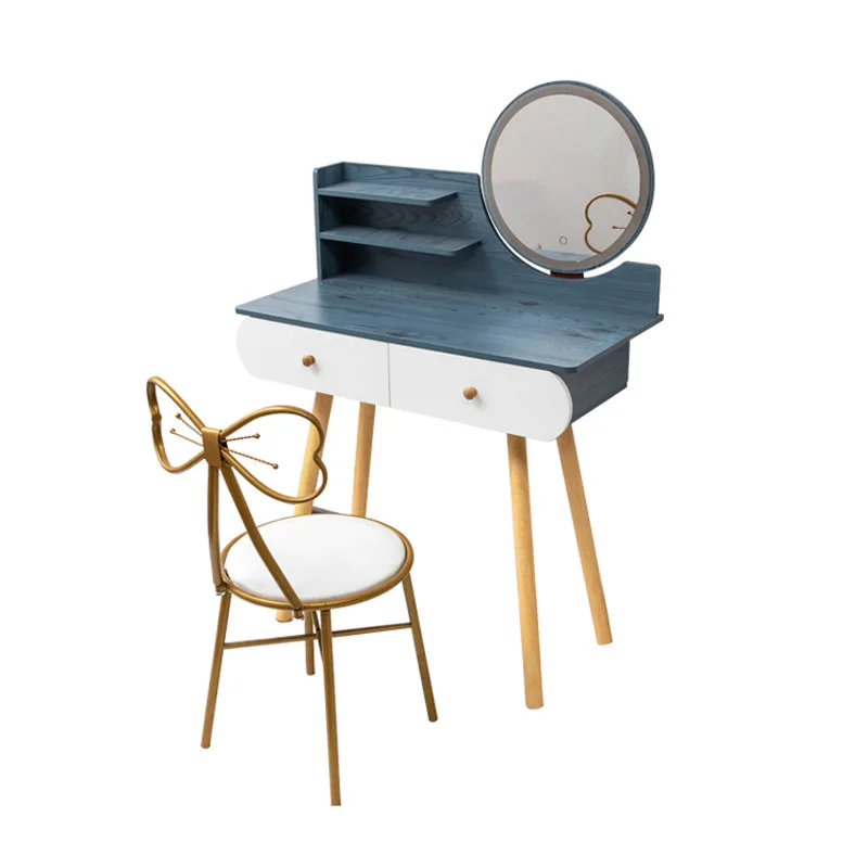 Thicken Makeup Desk Vanity Table Stable Dressing Table Wood Bedroom Furniture Set 