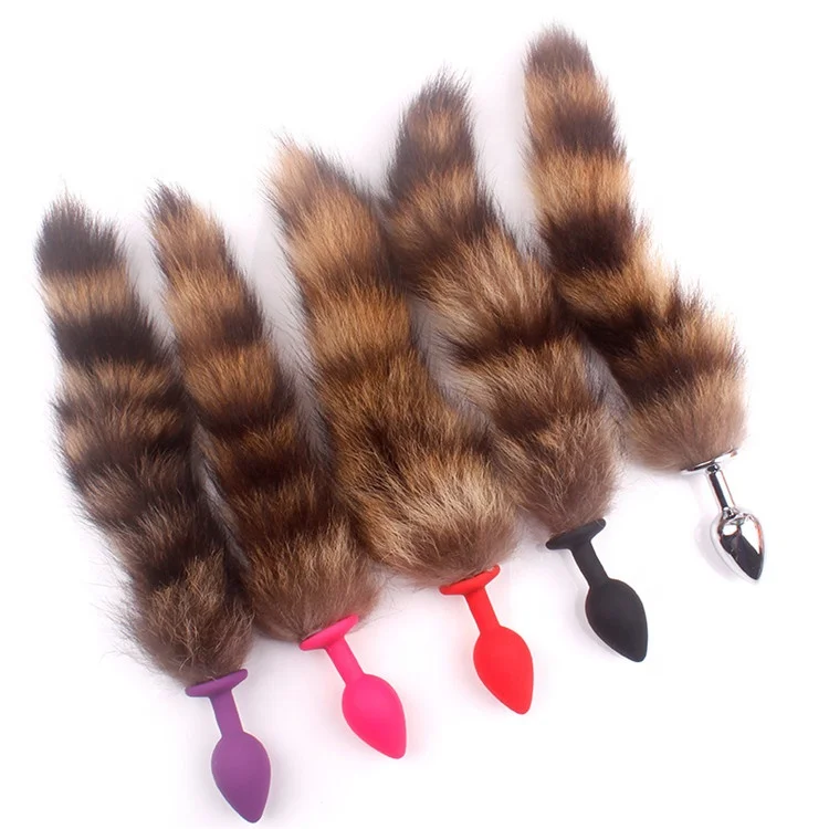 Wearable Comfortable Anal Plug Toys Silicone Fox Tail Anal Plug Tail Anal  Toys Women