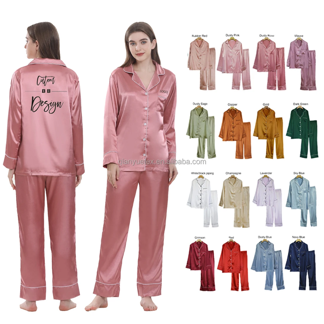 Pijamas OEM de fábrica con logotipo personalizado ODM, pijamas de