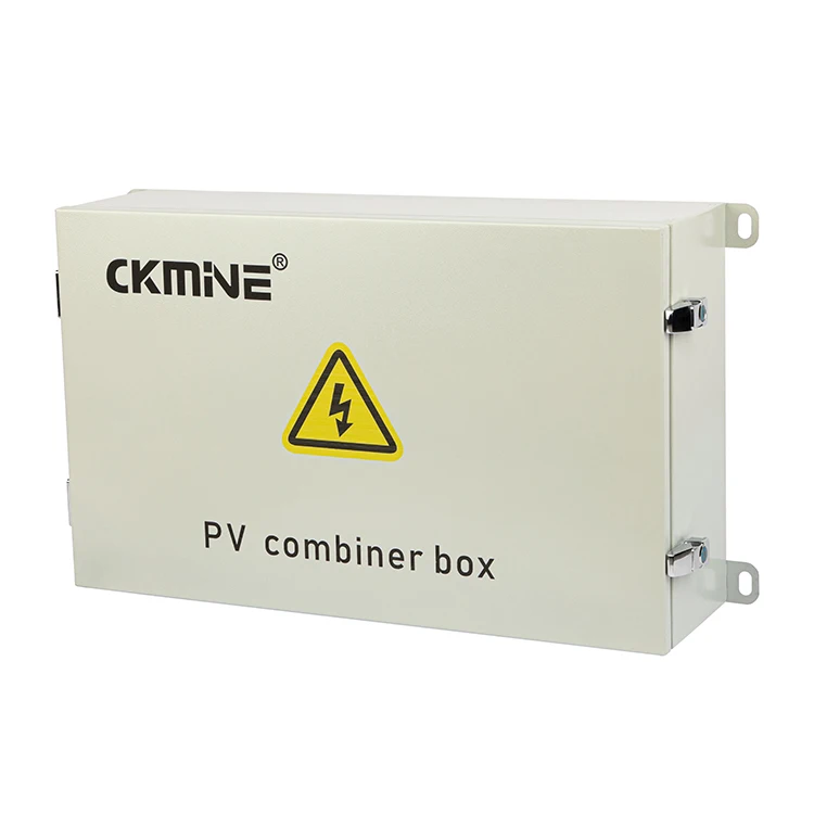 CKMINE High Quality 24 Strings IP65 PV Combiner Box 24 IN Array for Solar Power System Stainless Steel Junction Box