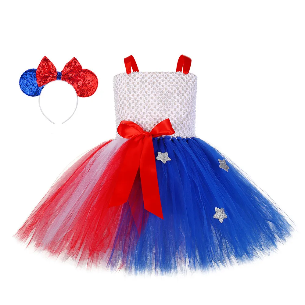 Unique Baby Girls 4th of July Unicorn 2 Piece Outfit with Tutu Dress 