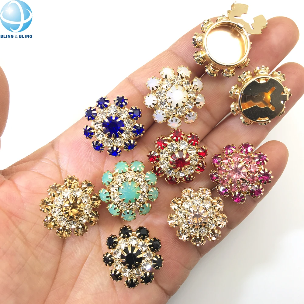 6 CopriBottoni Con Strass Per Donne - Decorazioni Rimovibili Per Camicie E Abiti | Gemelli Eleganti - Foto 9