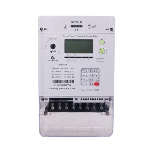 dlms Three Phase Smart Prepaid  Energy Meters  with GPRS Module and Bi-directional Measurement of Active Energy
