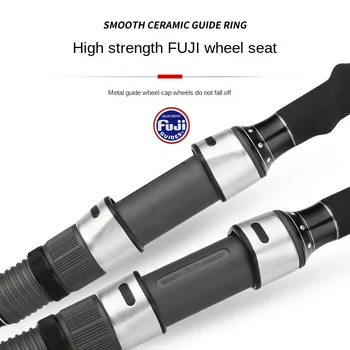 CHEERY Ocean Beach Long-distance Cast Rod Carbon Super-hard Anchor Rod 3.6 Meters 4.2 Meters Plug Fishing Rod 4 Sections – Hard Lure – view 3