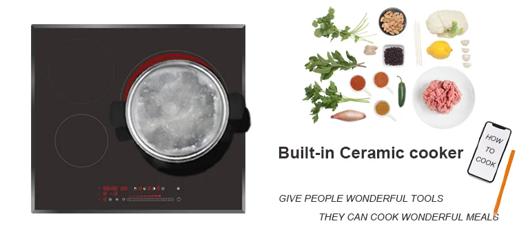 Vitro Ceramic Glass Hob Cooking Appliance 3 Burner Built In Electric ...