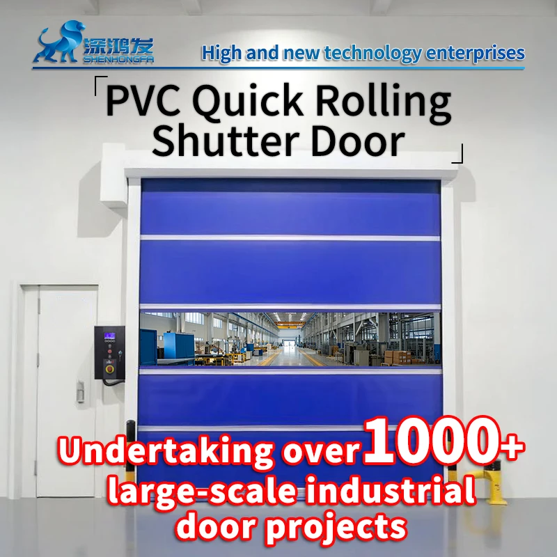 PVC Electric Rolling Shutter Door for Dust-Free Workshops and Garages Insulated Quick Lift for Malls and Underground Storage