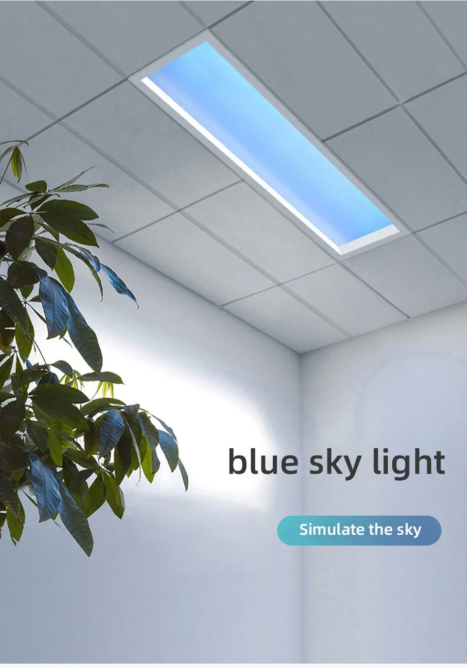 Smart Ceiling Light Rgb Tuya App Led Blue Sky Ceiling Light Panel Bedroom Sky Lights Roof