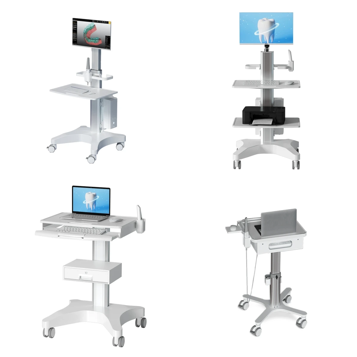 Dental Laboratory Equipment Mobile Cart Intraoral Scanner Mto1ts Save Space Intra Oral Scanner