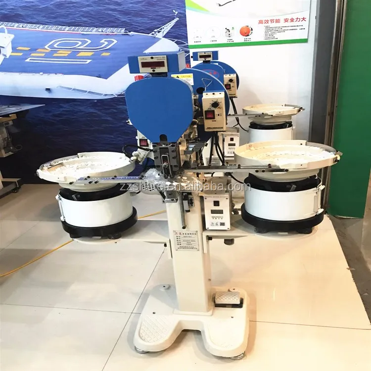 Automatic Covered Fabric Cover Pressing Button Machine