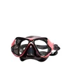 Masque de plongée liquide rose rouge-noir