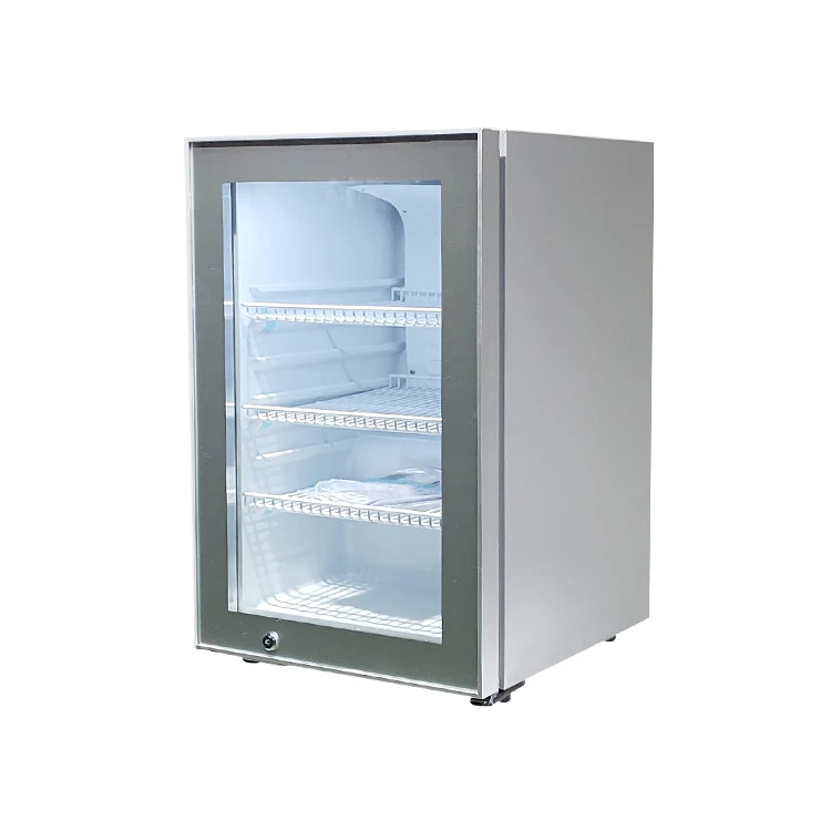 Meisda SC68E 68L Single-Temperature Style Countertop Mini Display Fridge with Single Glass Door