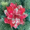 Red green white lattice red pink flower