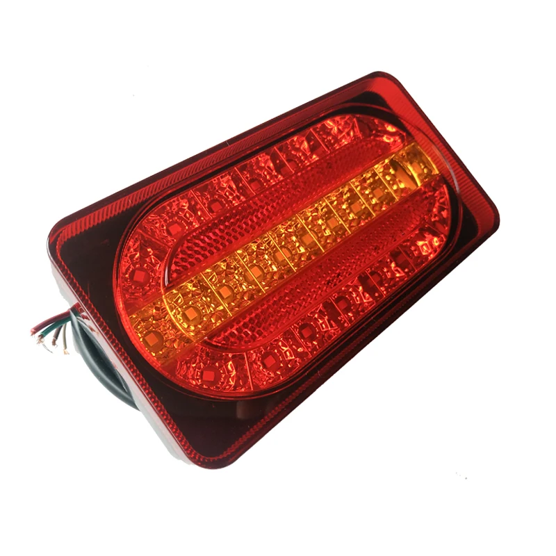 2 Luci Di Posizione A LED Effetto Neon Per Camper E Rimorchio - 12V 24V - Bianco Giallo Rosso - Omologate E20 - 4