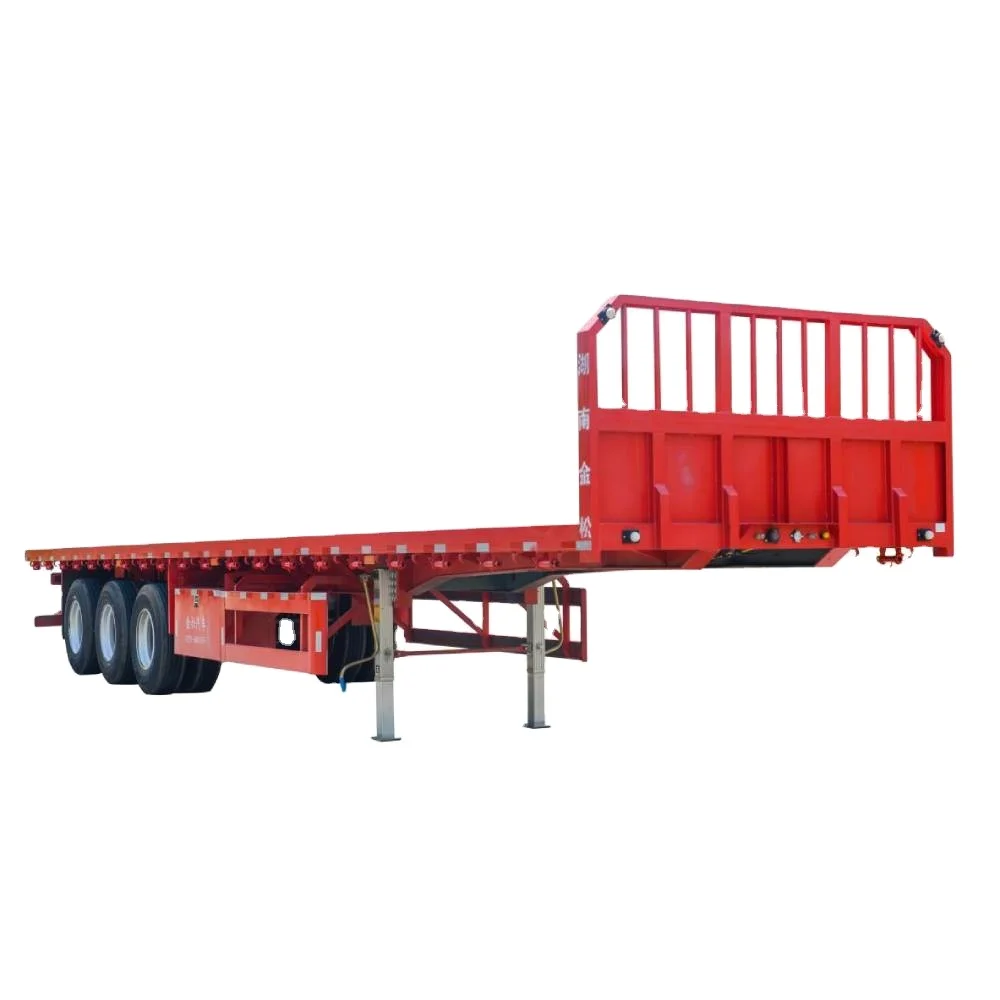 60ton 40ton Loading Capacity 3 Axles 40ft Container Transport Platform