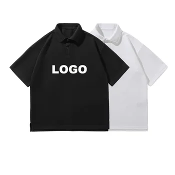 Cotton Polyester Collar Golf Polo Shirt Wholesale Men Sublimation Printed Embroidery Golf Shirt