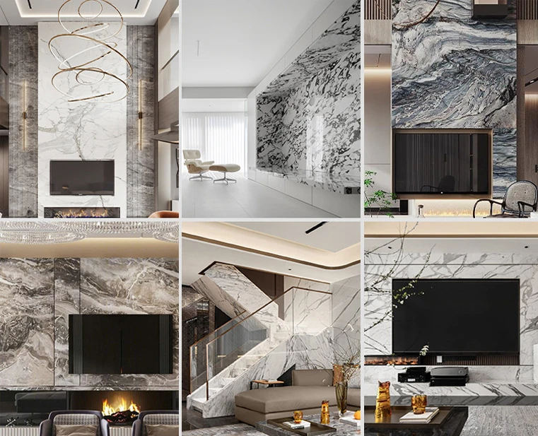 Modern PVC Wall Panel Classic UV Marble Sheet Waterproof Fireproof ...