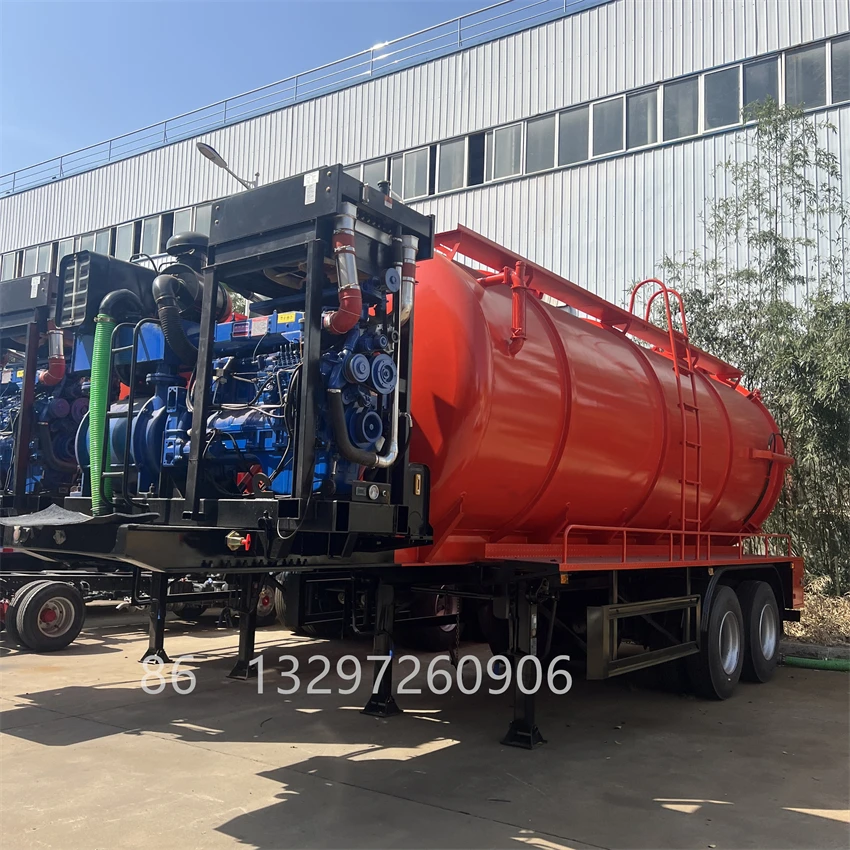 Big factory septic tank cleaning sewage fecal suction truck with vaccum ...