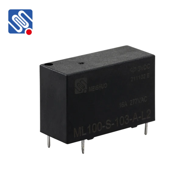 Meishuo ML100-S-103-A-L2 Miniature Relay 3V 16A/20A Double Coil 0.6W High Power Magnetic Latching Relay for Smart Lighting