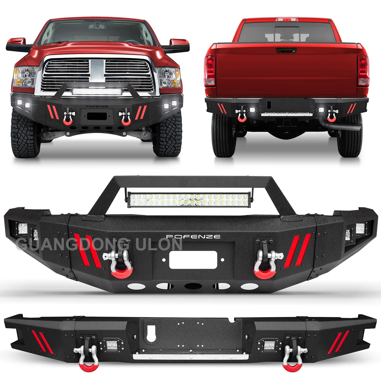 Factory Price Body Kit Wholesale For Dodge Ram 2500 3500 Steel Front ...