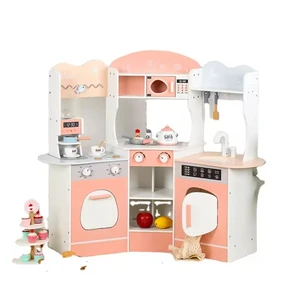 Simulation Fantasy Kitchen Toys Wooden Kitchen Toys Children's Play House Kitchen Washing Machine Set