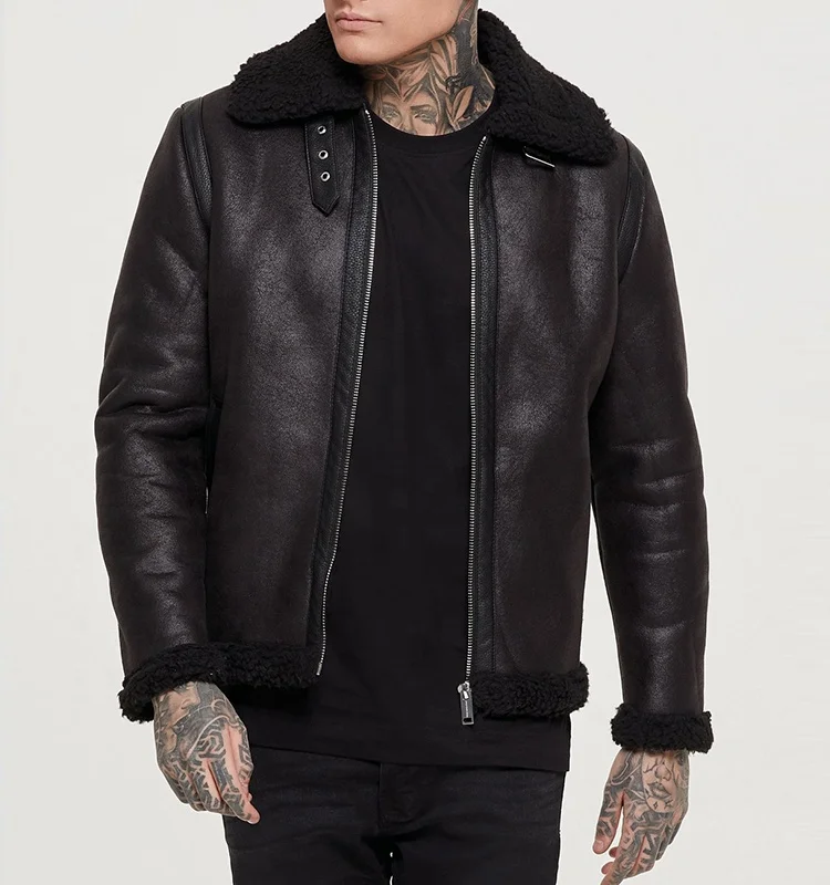 dunkirk shearling leather jacket