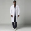 White Men's Long-sleeve Lab Coat