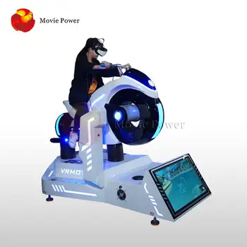 Cool Design 9D Virtual Reality motorcycle simulator vr game simulator car racing with water wind special effect