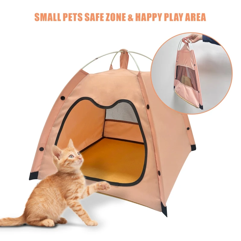 Pet tent breathable mesh detail