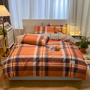 Hot Selling Sheet Pillowcase Cover Satin Bedding Sheets Queen Size Floral  Duvet Cover Set