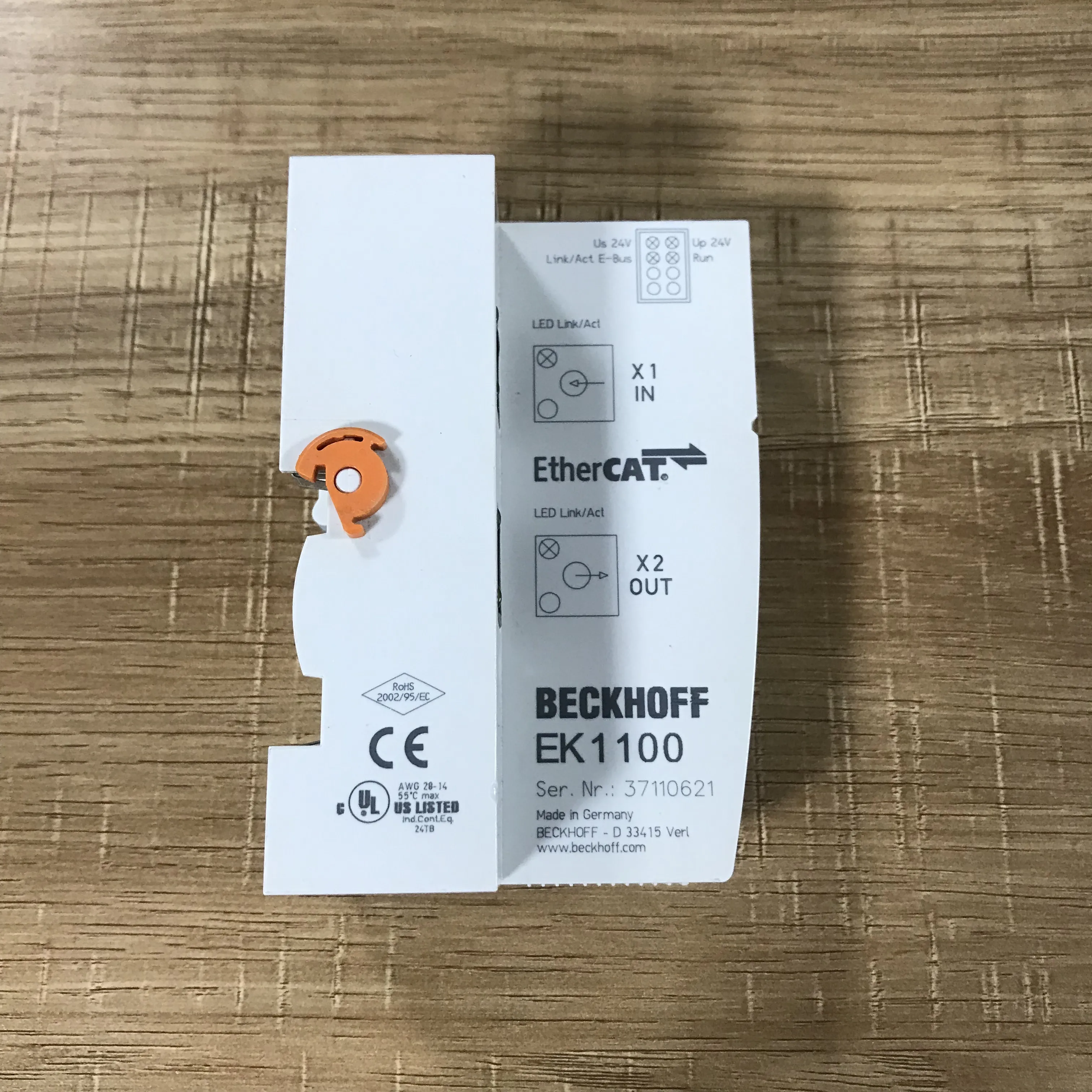新品未開封 BECKHOFF EK1100 PLC イーサネット CAT カプラー PLC 