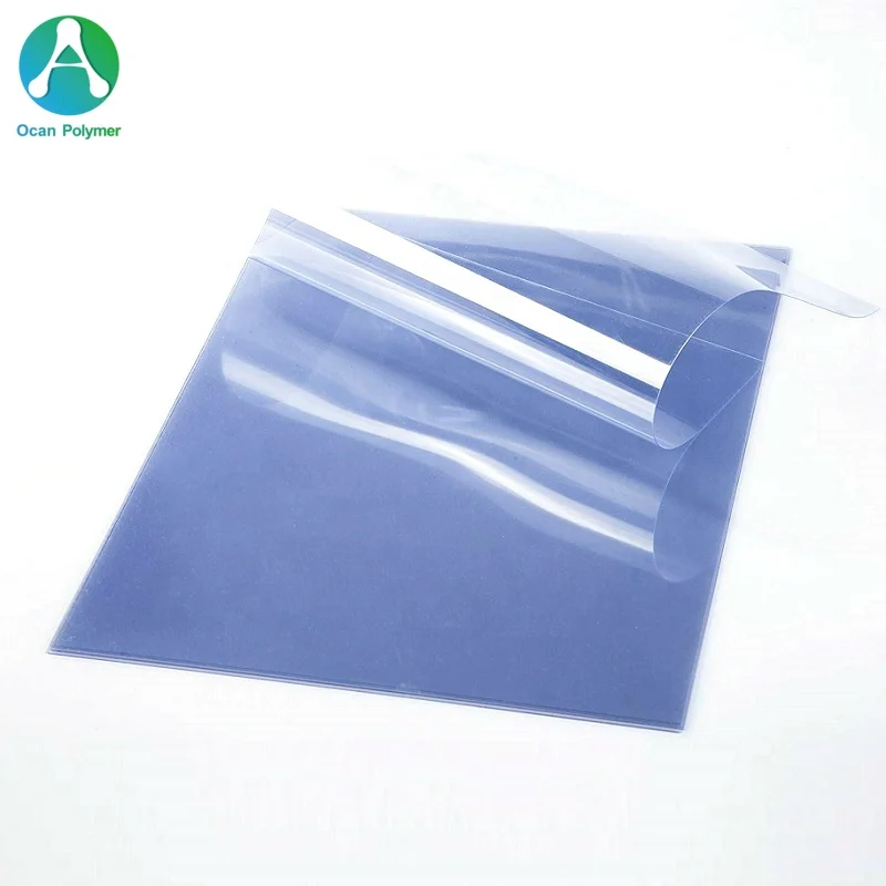 
 OCAN 0,15 мм 0,25 мм 0,35 мм ПВХ переплет крышка прозрачный ПВХ лист а4 синий  